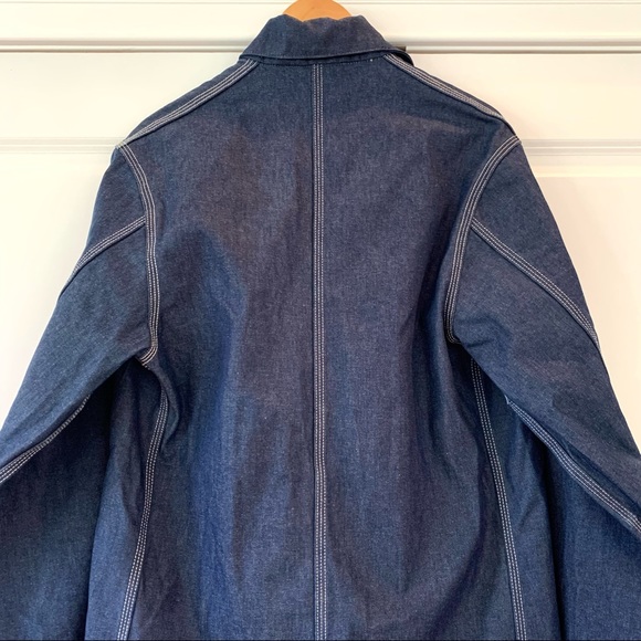Carhartt Vintage Denim Chore Coat Jacket Size 42 USA Union Made 1980s Excellent! - Picture 5 of 11